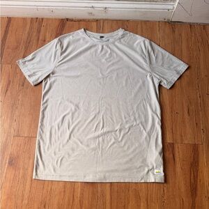 Vuori Light Gray Short Sleeve Crew Tee